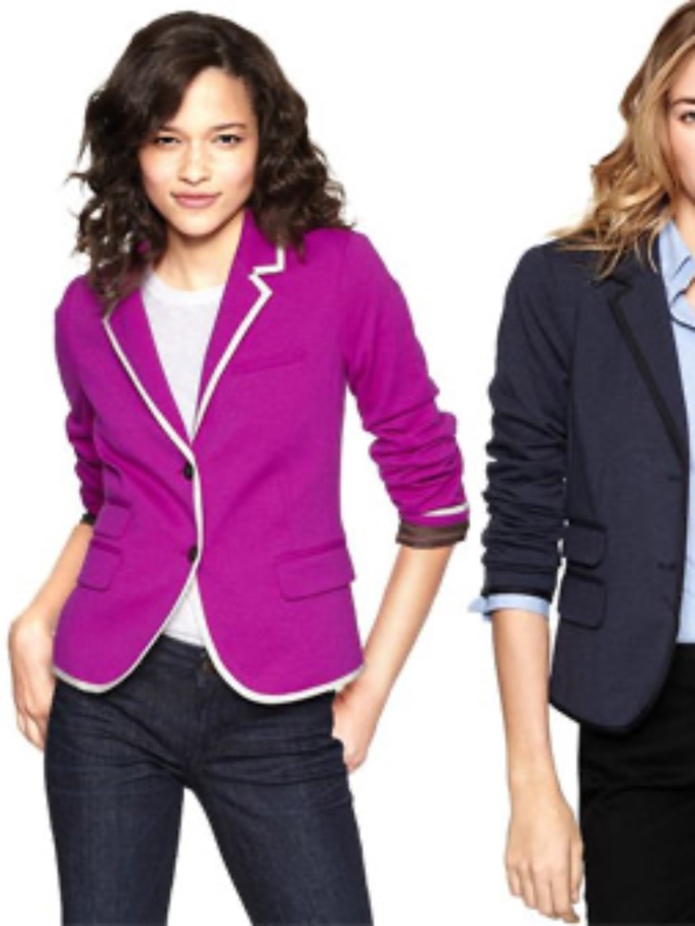 Gap Academy Blazer - Fuschia/White Trim (NWOT)